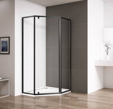 CEZARES ECO ECO-O-P-1-90-P-NERO черный матовый без поддона