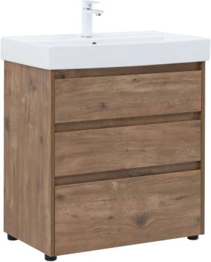 Aquanet Nova Lite 75 дуб рустикальный (3 ящика)