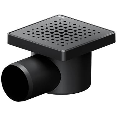 Am.Pm PrimeFlow 10 W02BD-P11-010-01BM с Черной матовой решеткой Cut Gradient