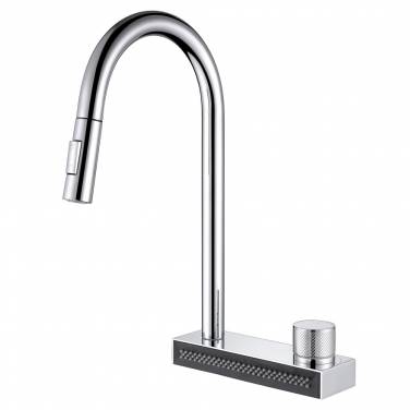 ABBER Wasser Kreis AF8114 для кухни с выдвижной лейкой, хром