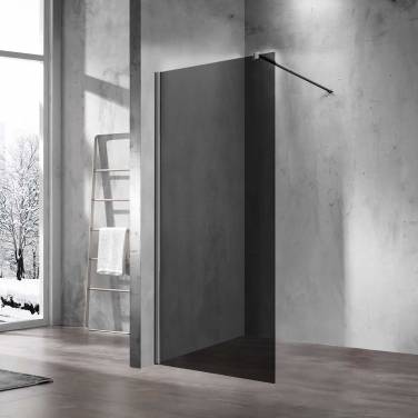 Vincea Walk-In VSW-1H800CGGM, 800*2000, вороненая сталь, стекло тонированное