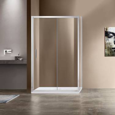 Vincea Garda VSR-1G1012CL, 1200x1000, хром, стекло прозрачное без поддона