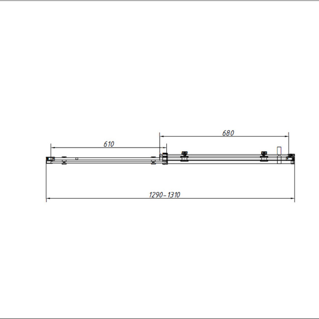 Vincea Como-N VDS-4CN130CL, 1300, хром, стекло прозрачное