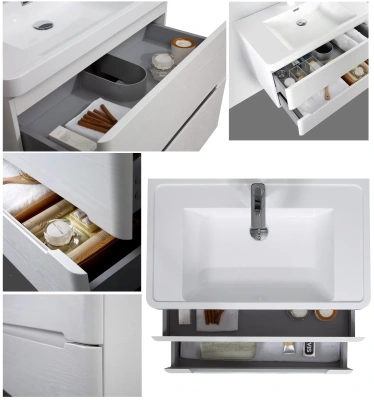 PARLY Тумба River80 подвесная с раковиной 800x480x550