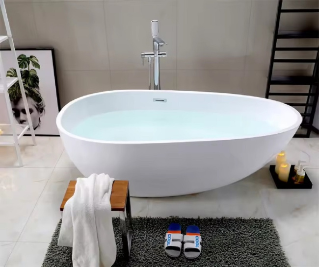 Ceruttispa MIMI160 (1600x750x560) отдельностоящая, белая, со сливом-переливом