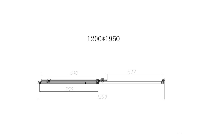Vincea Slim-N VDS-4SN120CLGM, 1200, вороненая сталь, стекло прозрачное