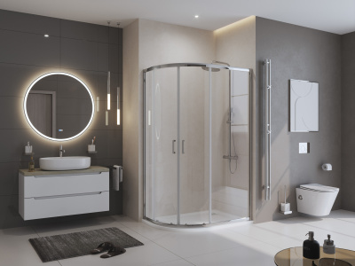 BelBagno UNO TRAY-MR-UNO-RH-120/80-550-35-W-R-BO