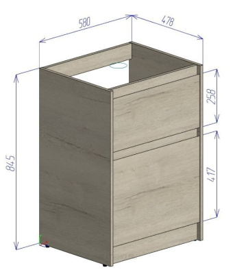 BelBagno Kraft-LVD 58 см KRAFT-LVD-580/1200-2C-PIA-RNN