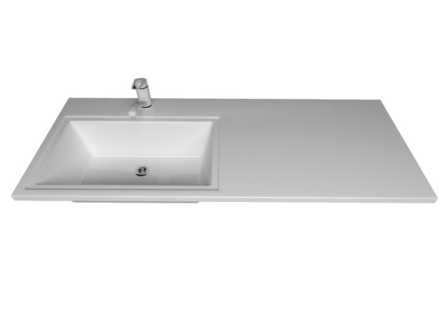 Grossman МАРСАЛ-120 см левая белая + кронштейн