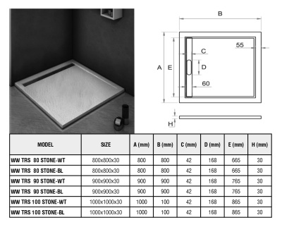 WeltWasser WW TRS  80 STONE-BL
