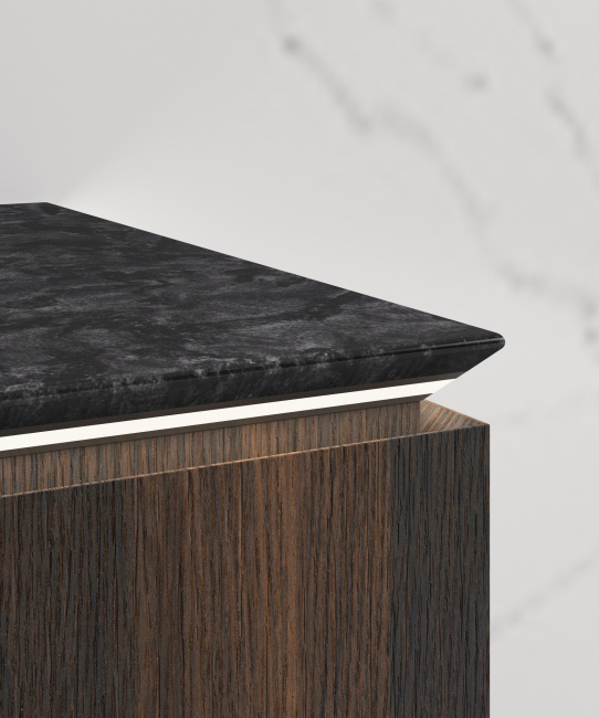 Vincea Luxe 1400 подвесная, 2 выкатных ящика soft close, натуральный орех