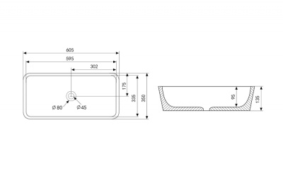 Abber Rechteck AC2204MBG зеленая матовая