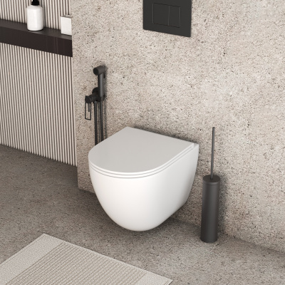 Grossman GR-4455SQC (495*360*390) подвесной, безободковый, СМЫВ ТОРНАДО БЕСШУМНЫЙ,закрытое дно,1 место