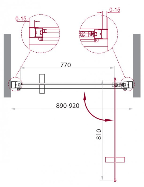 BelBagno MARMI-B-1-90-C-NERO
