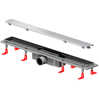 Am.Pm PrimeFlow 70 W02SC-U11-070-04SB с решеткой Хром матовый / под плитку Tile