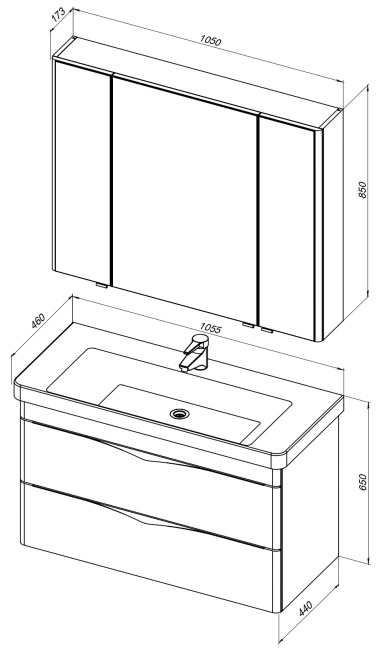 Aquanet Орлеан 105 белый