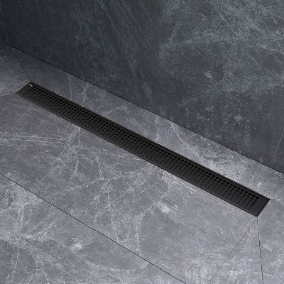 Am.Pm MasterFlow 80 W01SC-P11-080-01BM с Черной матовой решеткой Cut Gradient