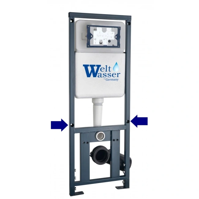 Комплект Weltwasser 10000011311 подвесной унитаз Merzbach 043 GL-WT + инсталляция Marberg 410 + кнопка MAR 410 SE GL-WT
