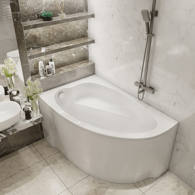 Timo IVA 160x100 L (в комплекте слив, фронтальная панель, каркас)