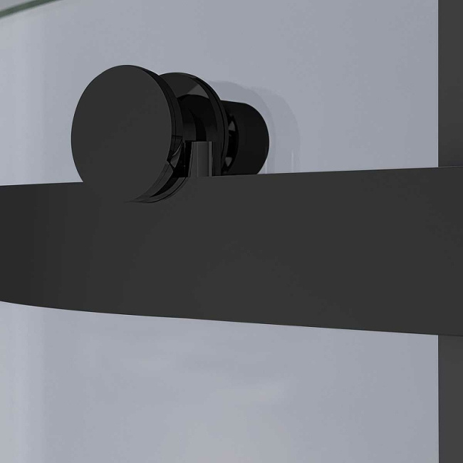 Vincea Como-N 140x90 VSR-4CN9014CLB профиль Черный стекло прозрачное без поддона