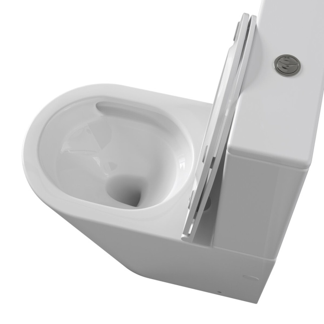 Grossman GR-4458SQ (640х360х835) безободковый,белый с тонкой крышкой,микролифт,смыв торнадо,2 места