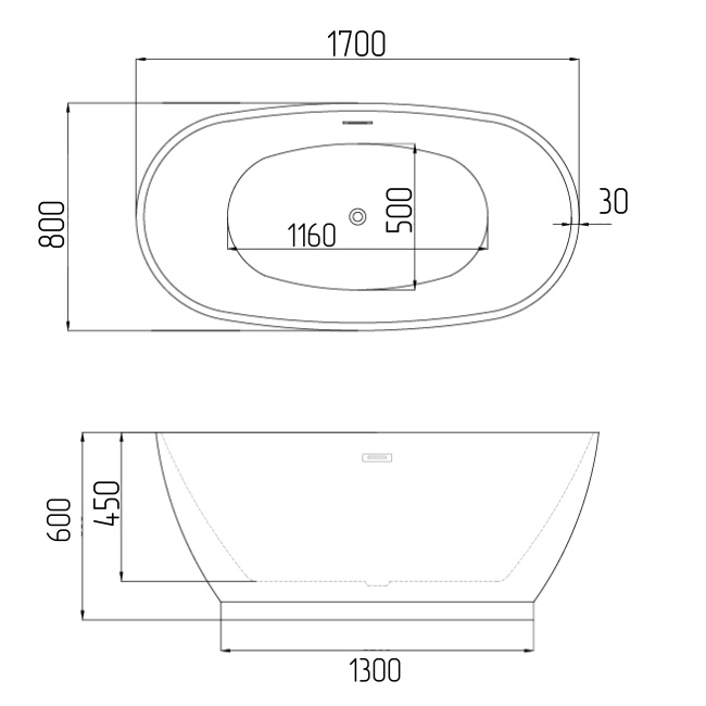 Grossman Classic GR-2603 (170x80x59),1 место