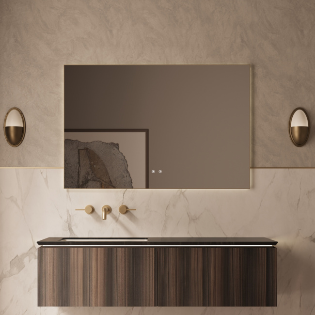 Vincea Luxe 1400 подвесная, 2 выкатных ящика soft close, натуральный орех