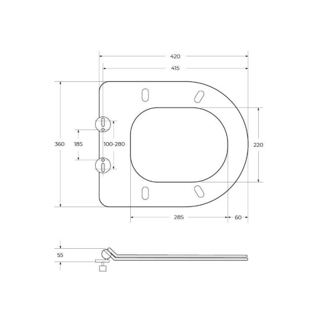 CEZARES STYLUS CZR-513-TH-R/CZR-076-SC безободковый