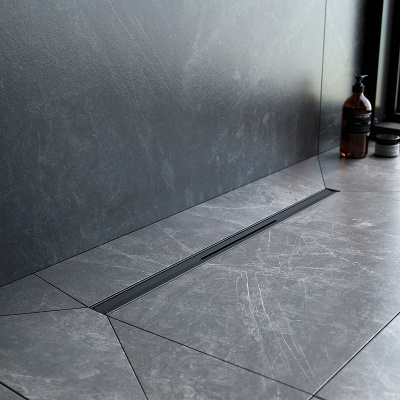 Am.Pm MasterFlow 60 W01SC-S11-060-05BM с Черной матовой решеткой Slim line