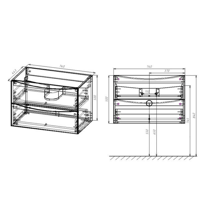 Vincea Mia 750 R.Wood VMC-2MA750RW