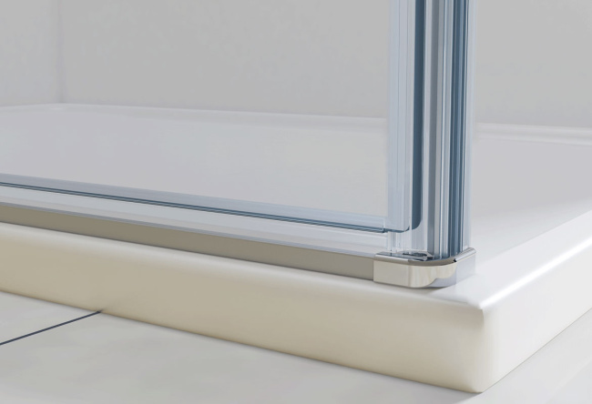 Vincea Extra VSR-1E101180CL, 1000/1100x800, хром, стекло прозрачное без поддона