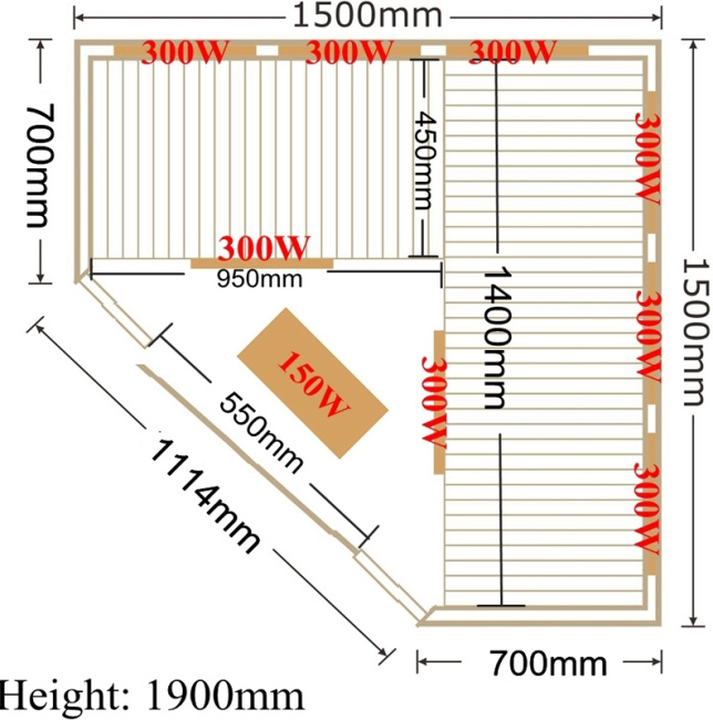 SaunaMagic Classic RCS Corner Medium