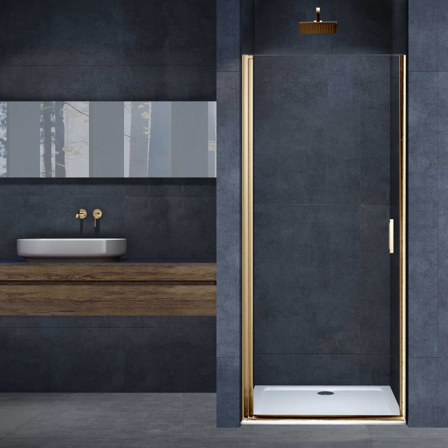 Vincea Alpha VDP-3AL700CLG , брашированное золото, стекло прозрачное