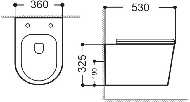 Aquanet Rimless Atago 2.0 W LX-1905