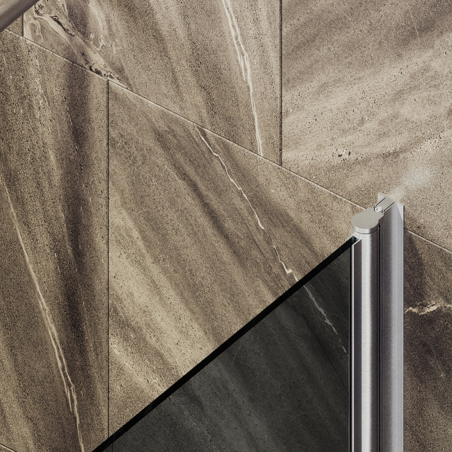 MaybahGlass поворотная на монопетле, 6 мм, Стекло Графит, 50x140 (MGV-608-5) универсальная