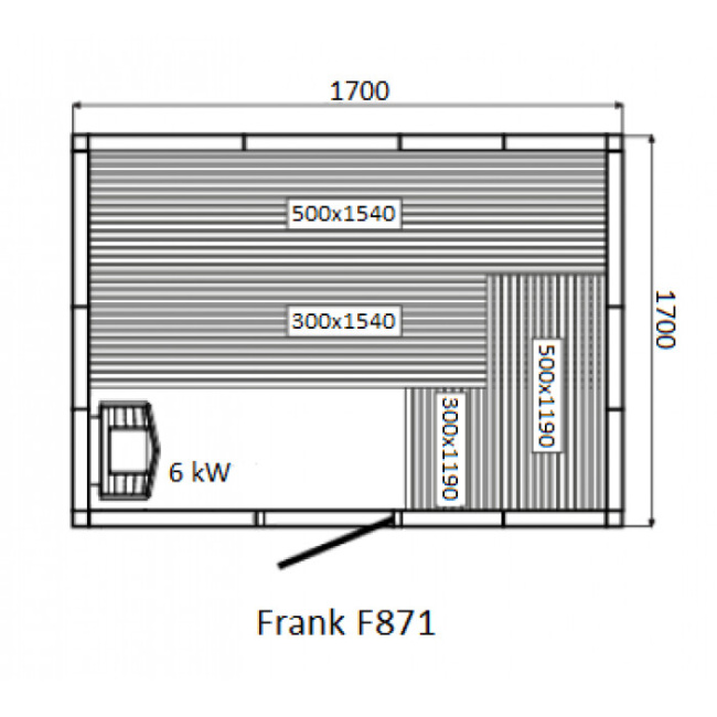 Frank F 876 (270x170x210) Кедр Экстра