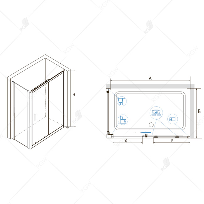 RGW CL-48 (RGW CL-14 + RGW Z-050-1) 32094896-011 5 мм Прямоугольный Прозрачное 1600x900