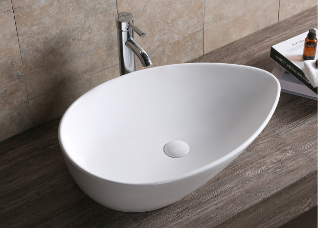 Ceruttispa CR7030 накладная, белая, каплевидная, высокая 660х440х165