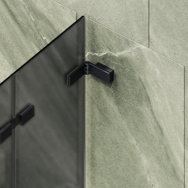 MaybahGlass складная 4 секции 1400*980 Стекло 6 мм Графит матовый (MGV-589-6)