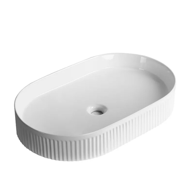 Ceruttispa  CR8009 накладная, белая, овальная 580х360х100