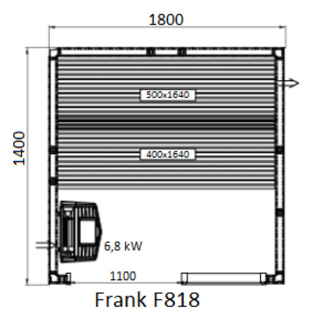 Frank F 818 (180x140x210) Липа Экстра