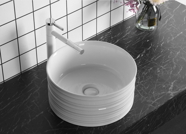 Ceruttispa CR0051A накладная, белая, круглая, глубокая 405х405х180