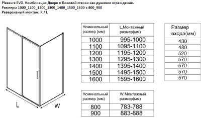 Aquanet Pleasure Evo 160x90 AE65-160x90-BT профиль черный, прозрачное стекло без поддона