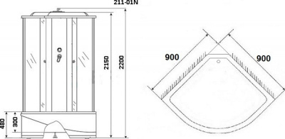Niagara Ultra NG-211-01N 90x90