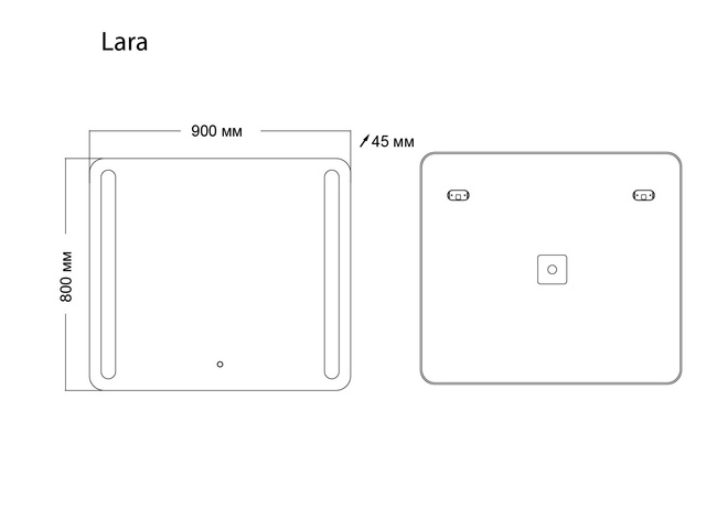 Grossman Lara 139080 90x80 с LED подсветкой