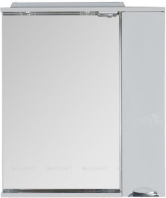 Aquanet Гретта 75 цв.венге (фасад белый) (173995)