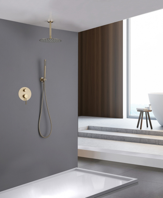 Abber Emotion AF8821G скрытого монтажа без излива, золото матовое